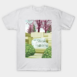 Waterfall at Freeway Park T-Shirt